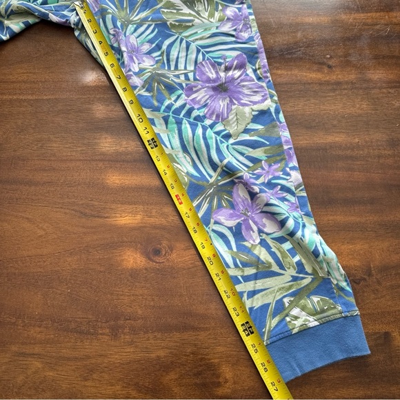 D and Co Active Pull On Sweatpants Blue Tropical & Gray Lot of 2 Size Large L - Picture 8 of 12